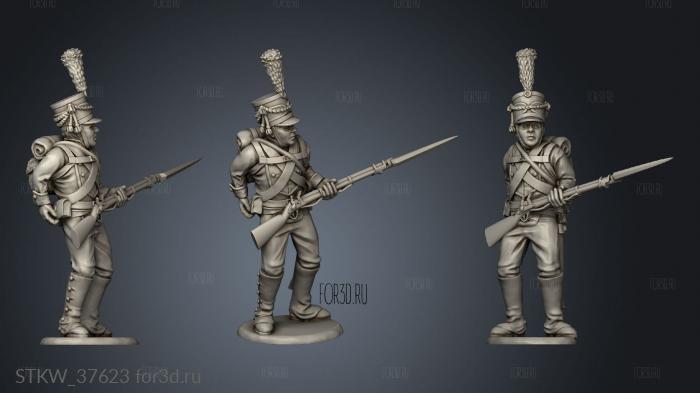 Light Infantry Command stl model for CNC