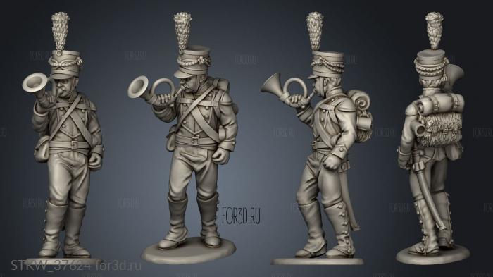 Light Infantry Command stl model for CNC