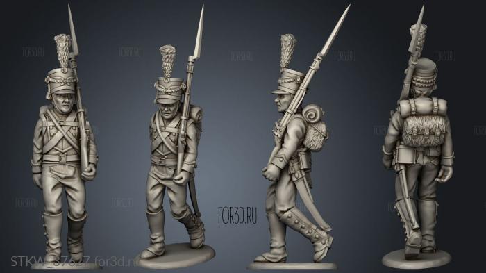 Light Infantry stl model for CNC