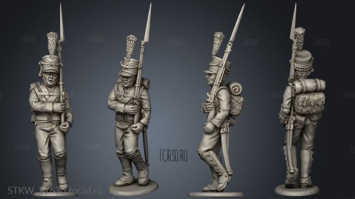 Light Infantry stl model for CNC