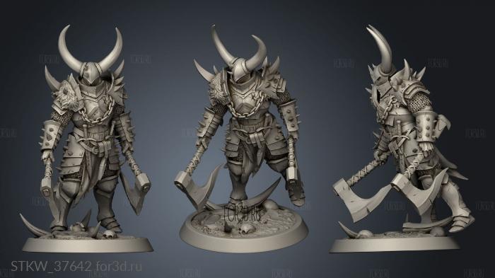 Light Soldier Dual Axe Chief 3d stl модель для ЧПУ