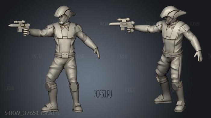 Light Trooper stl model for CNC