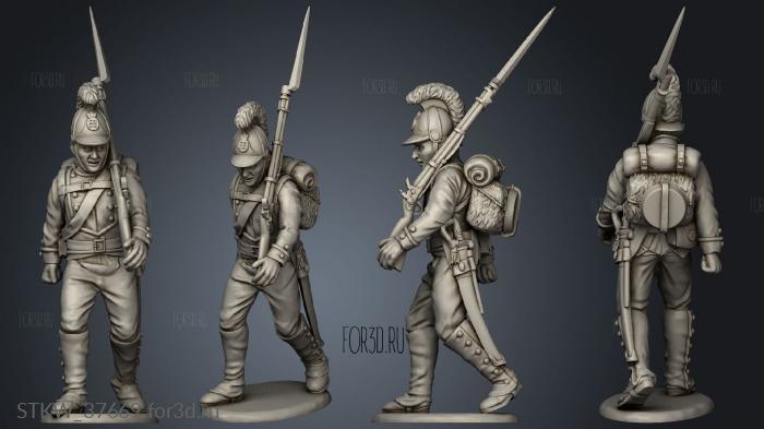 Line Infantry stl model for CNC