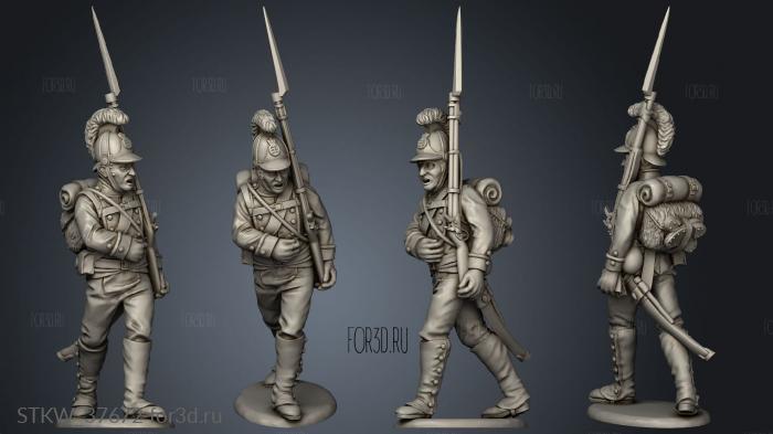 Line Infantry stl model for CNC