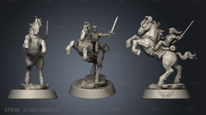 Link on Epona big 3d stl модель для ЧПУ