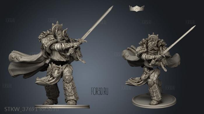 Lion Knight Blade stl model for CNC