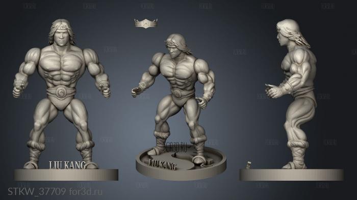 liu kang 3d stl модель для ЧПУ