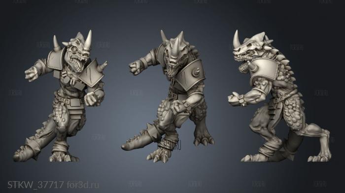 Lizard Man Saurian Set stl model for CNC