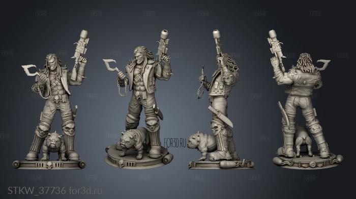 Lobo and Dawg 3d stl модель для ЧПУ