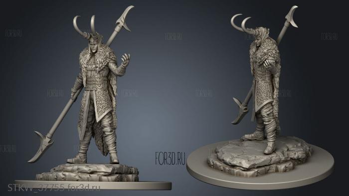 Loki stl model for CNC