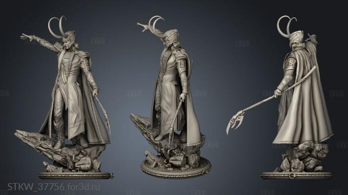 Loki Sculpture 3d stl модель для ЧПУ