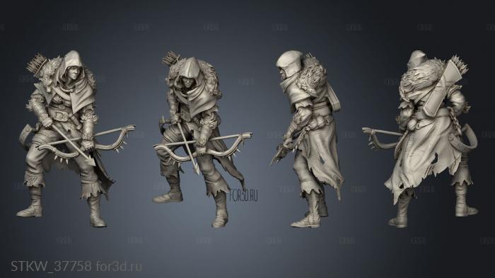 Lone Heroes II Adventurers The Poacher stl model for CNC