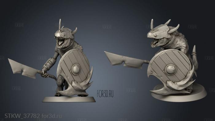 Lord the Kobold Shield stl model for CNC