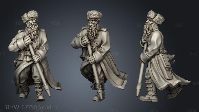 Infantry bannerman flagbearer 3d stl модель для ЧПУ