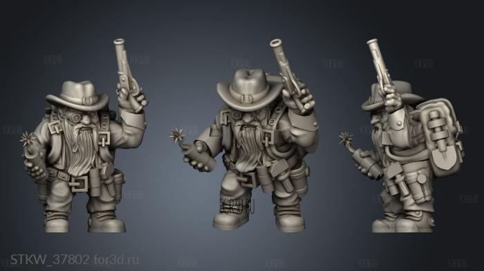 demolition dwarf stl model for CNC