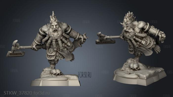 Lost Kingdom Berserker stl model for CNC