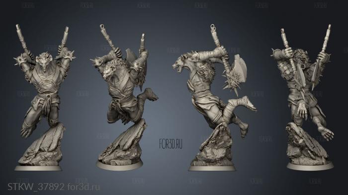 Dragons Chaos Gnoll Leaping stl model for CNC