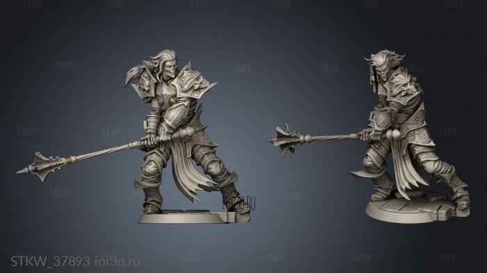 Dragons Chaos Wight Mace stl model for CNC