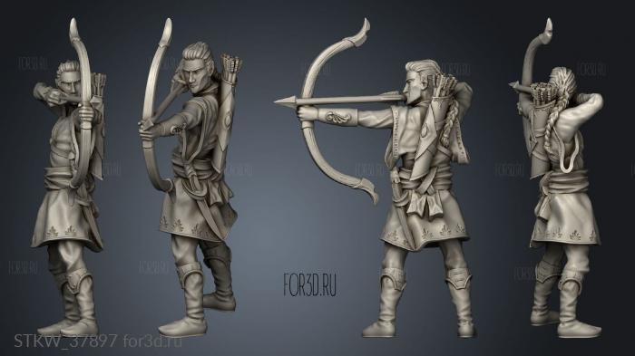 Random Elven Archer elf 3d stl модель для ЧПУ