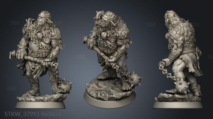 Fantasy The Crimson Sand Arena Bugbear Gladiator stl model for CNC