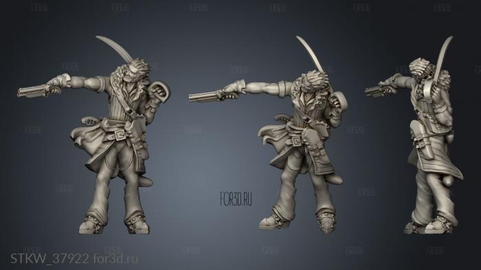 Adventurers Ranged Male rogue stl model for CNC