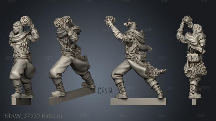 Magi human female Sorceress stl model for CNC