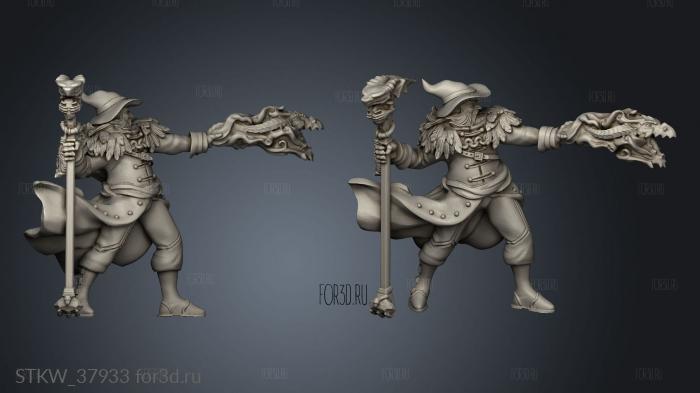 Magi human female Sorceress stl model for CNC