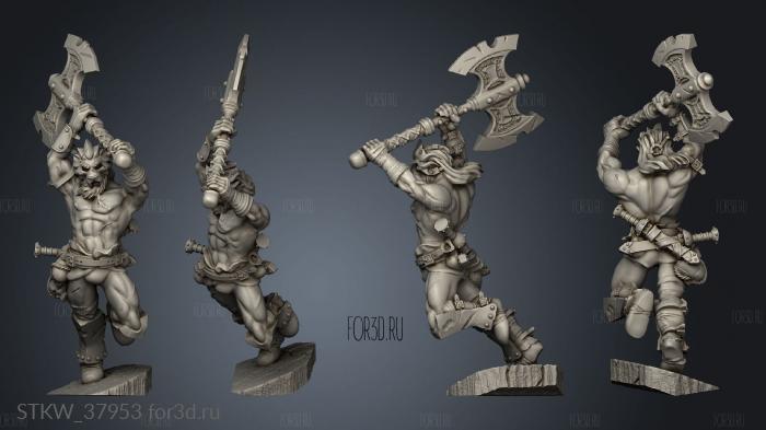 LION GOD Mask and battle axe stl model for CNC