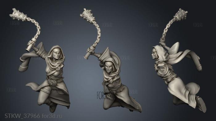 Spiritual Warriors Elf monk 3d stl модель для ЧПУ