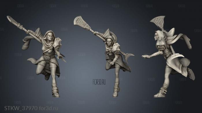 Spiritual Warriors Elf monk 3d stl модель для ЧПУ