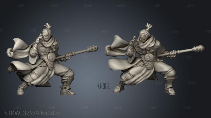 Spiritual Warriors Monk stl model for CNC