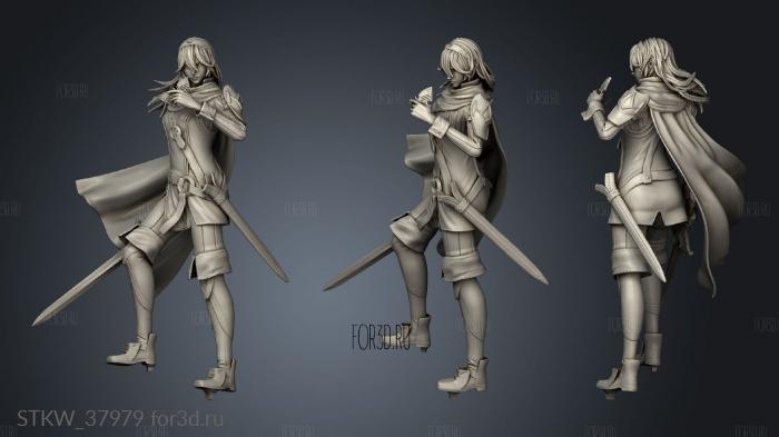 Lucina Fire Emblem abel stl model for CNC