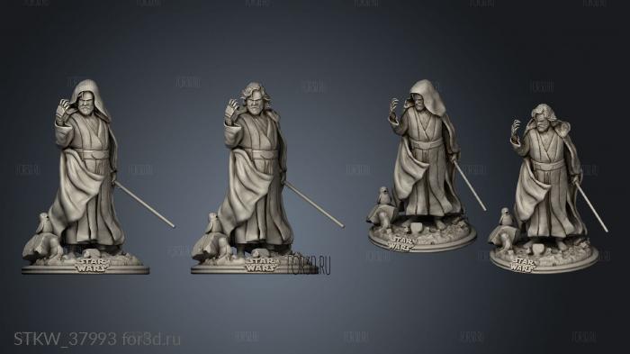 Luke Skywalker stl model for CNC