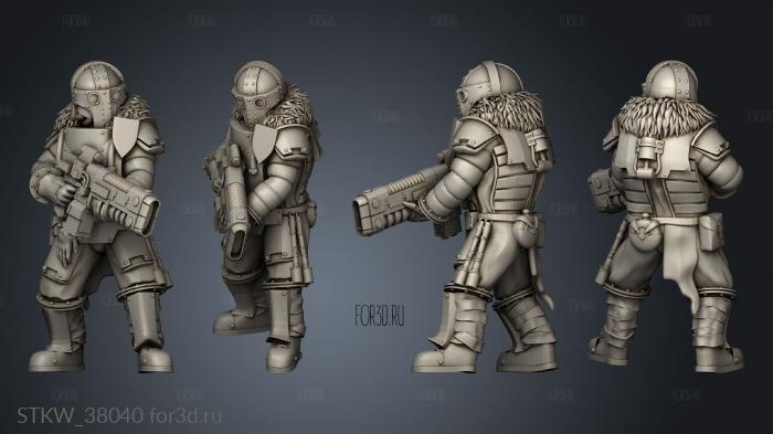 Prima Trooper stl model for CNC