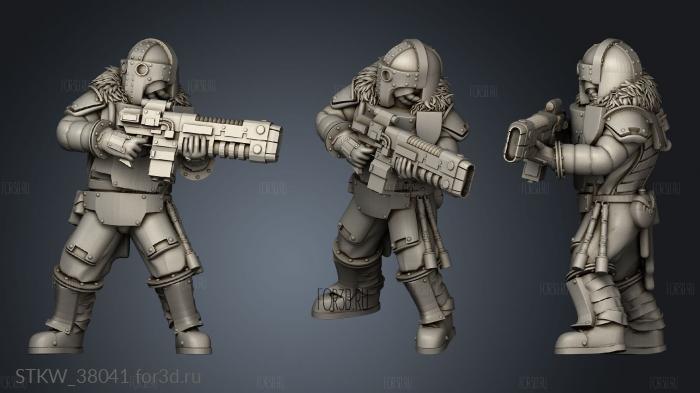 Prima Trooper stl model for CNC