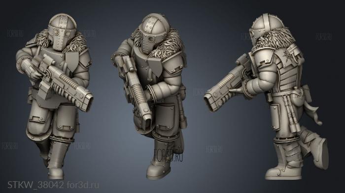 Prima Trooper stl model for CNC