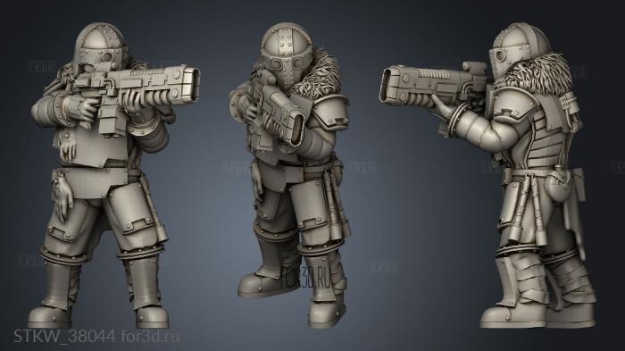 Prima Trooper stl model for CNC