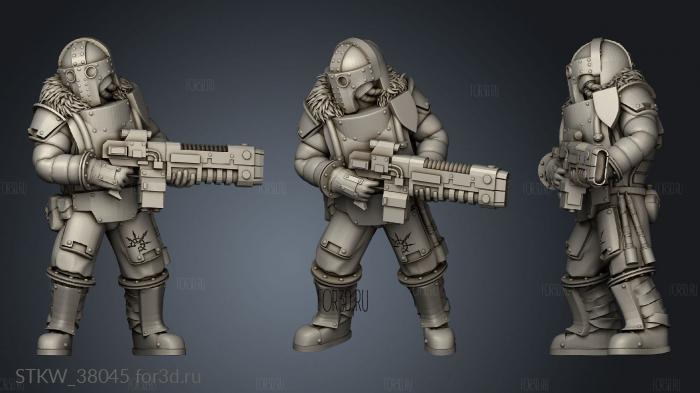 Prima Trooper stl model for CNC