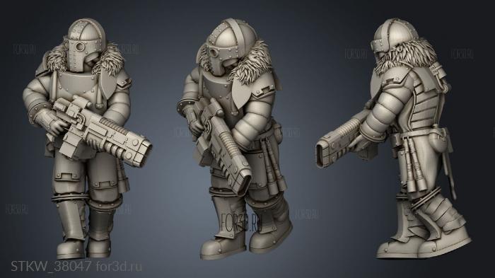 Prima Trooper stl model for CNC