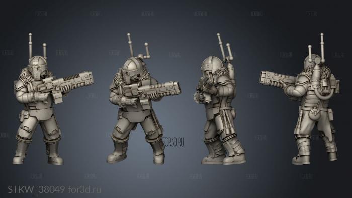 Prima Trooper stl model for CNC