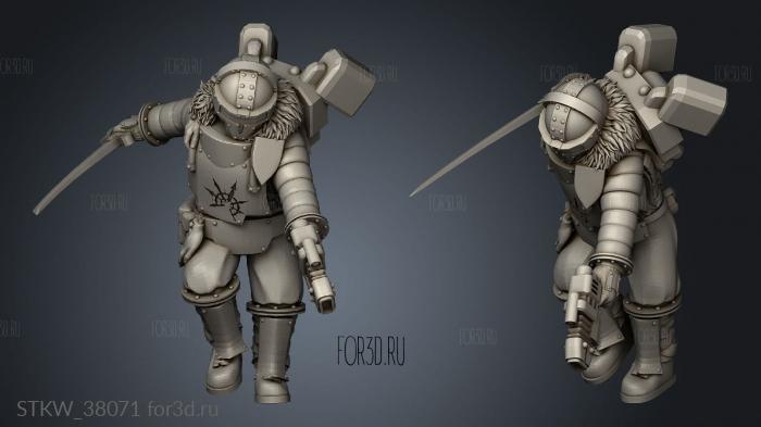 campaign drop commander stl model for CNC