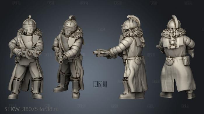 campaign grenade trooper stl model for CNC