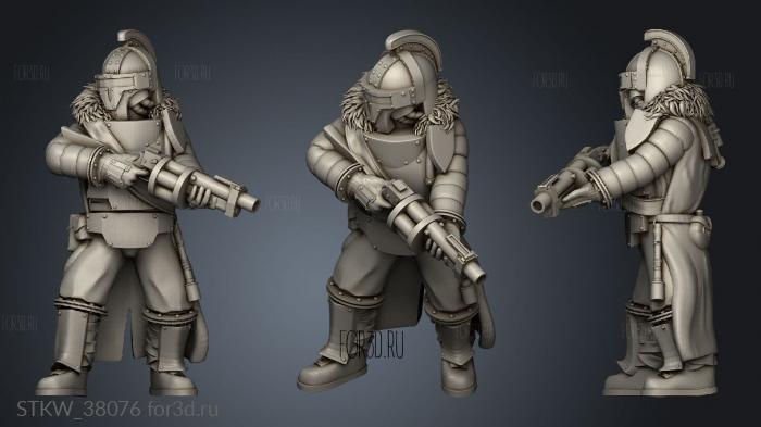 campaign grenade trooper stl model for CNC