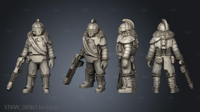 campaign hoplitai trooper stl model for CNC