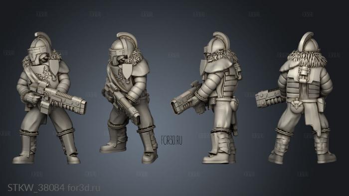 campaign hoplitai trooper stl model for CNC