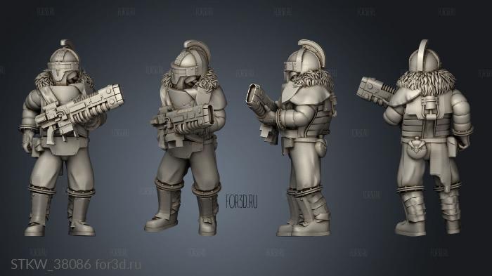 campaign hoplitai trooper stl model for CNC