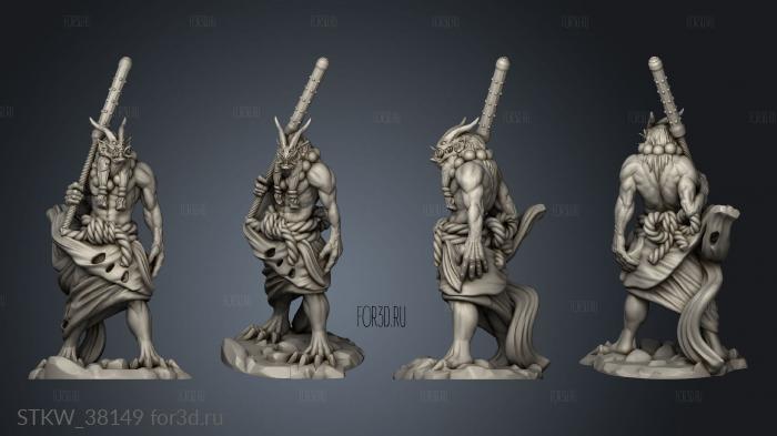 Lurker Oni and Astral stl model for CNC