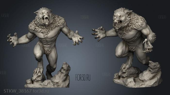 Lycaon Arcadia Werewolf nyx stl model for CNC