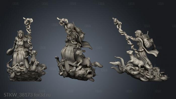 Maara The Druid Mara action stl model for CNC