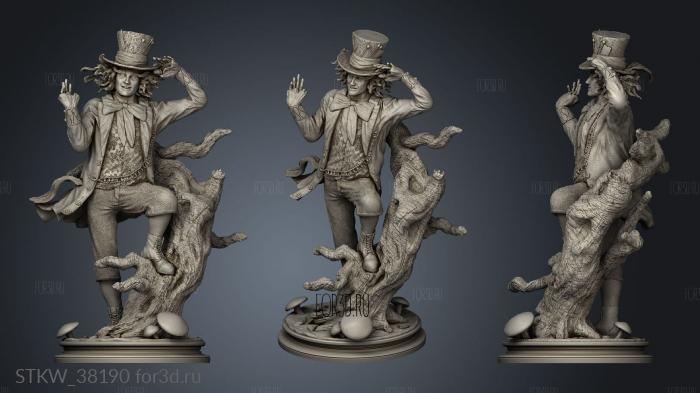 Mad Hatter stl model for CNC